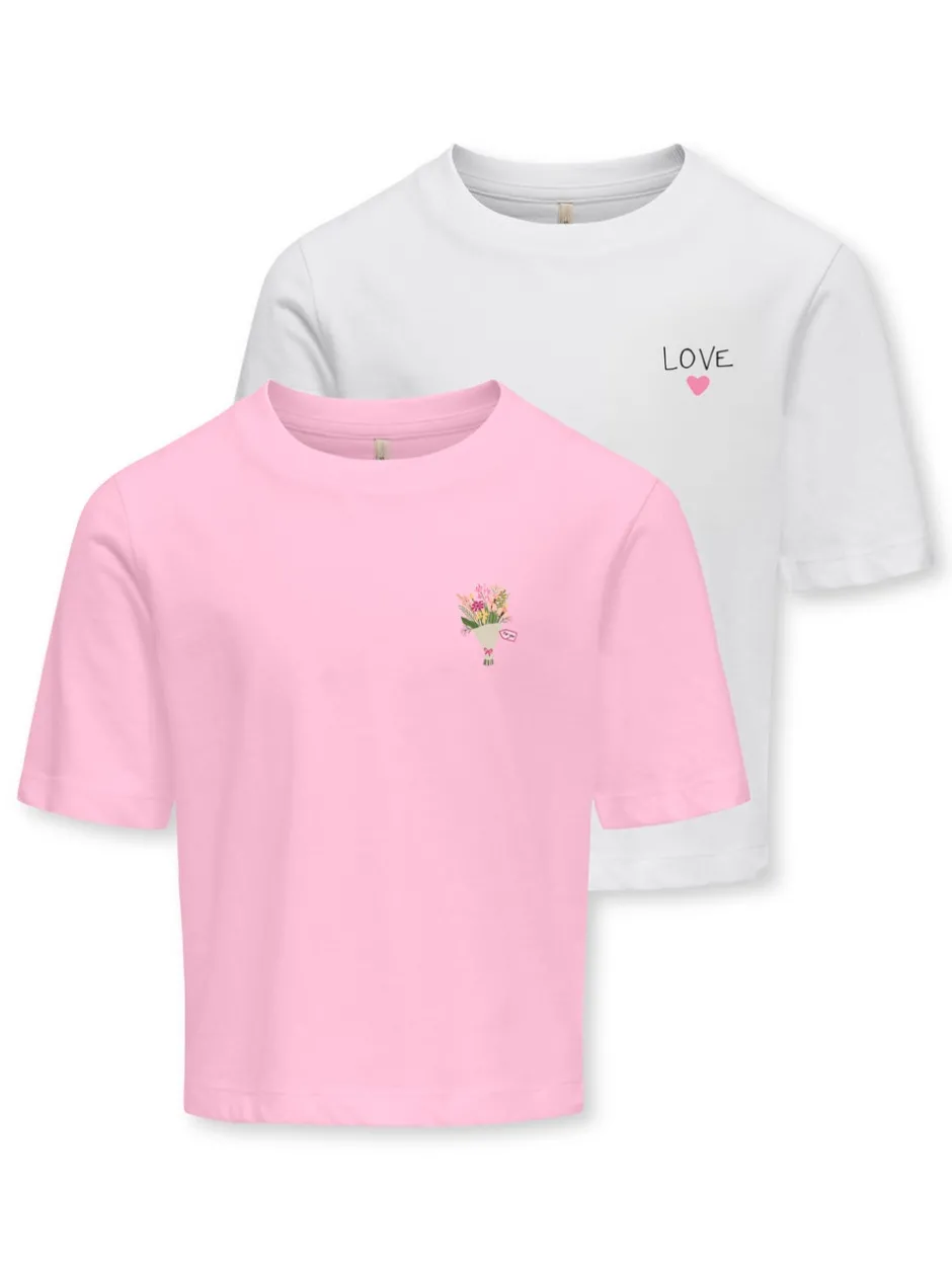 Online KOGREX 2-pack T-shirt Børn Tøj·Toppe