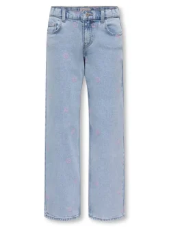 Online KOGROBYN Mid rise Straight fit Jeans Børn Tøj·Jeans