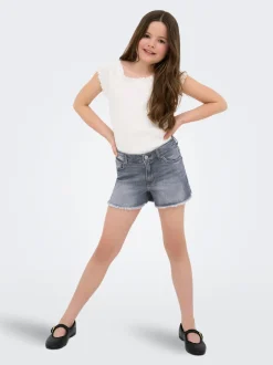 Hot KOGROBYN Straight fit Denim-shorts Børn Tøj·Shorts