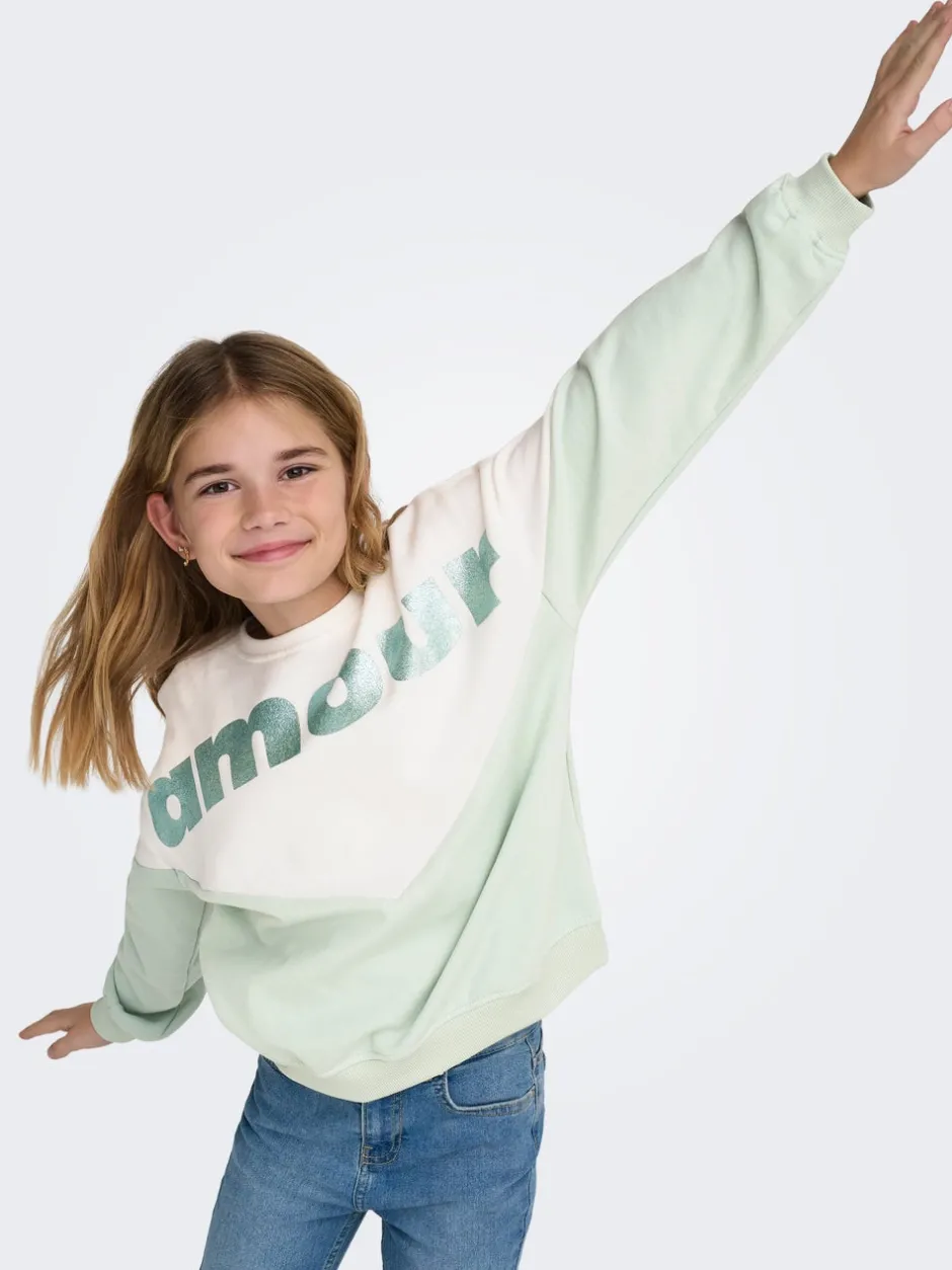 New KOGRUNA-MENA Sweatshirt Børn Tøj·Sweatshirts