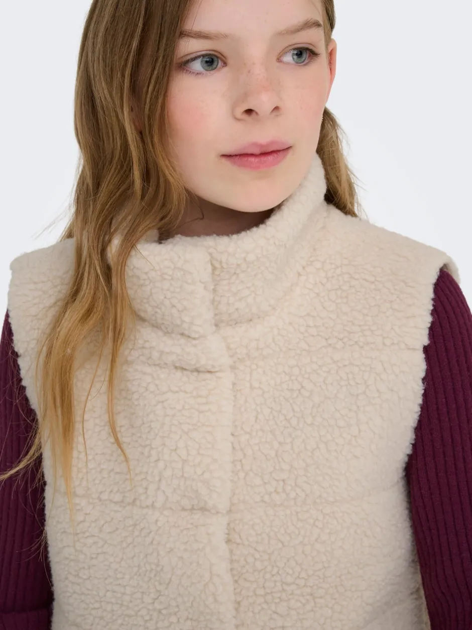 KOGSANDRA Teddy-vest Børn Tøj·Jakker Og Frakker