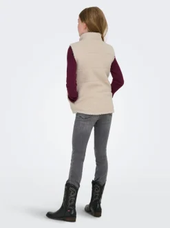 KOGSANDRA Teddy-vest Børn Tøj·Jakker Og Frakker