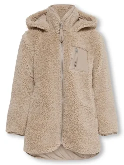 Hot KOGSASCHA Teddy-jakke Børn Tøj·Jakker Og Frakker