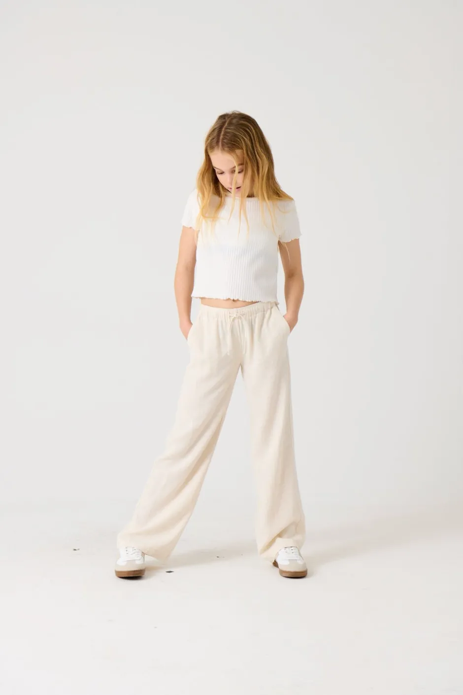 Best KOGSIESTA Straight fit Hør Bukser Børn Tøj·Bukser