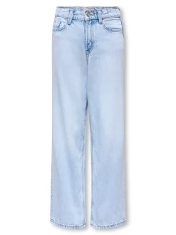 KOGSILKY Høj talje Wide leg fit Jeans Børn Tøj·Jeans