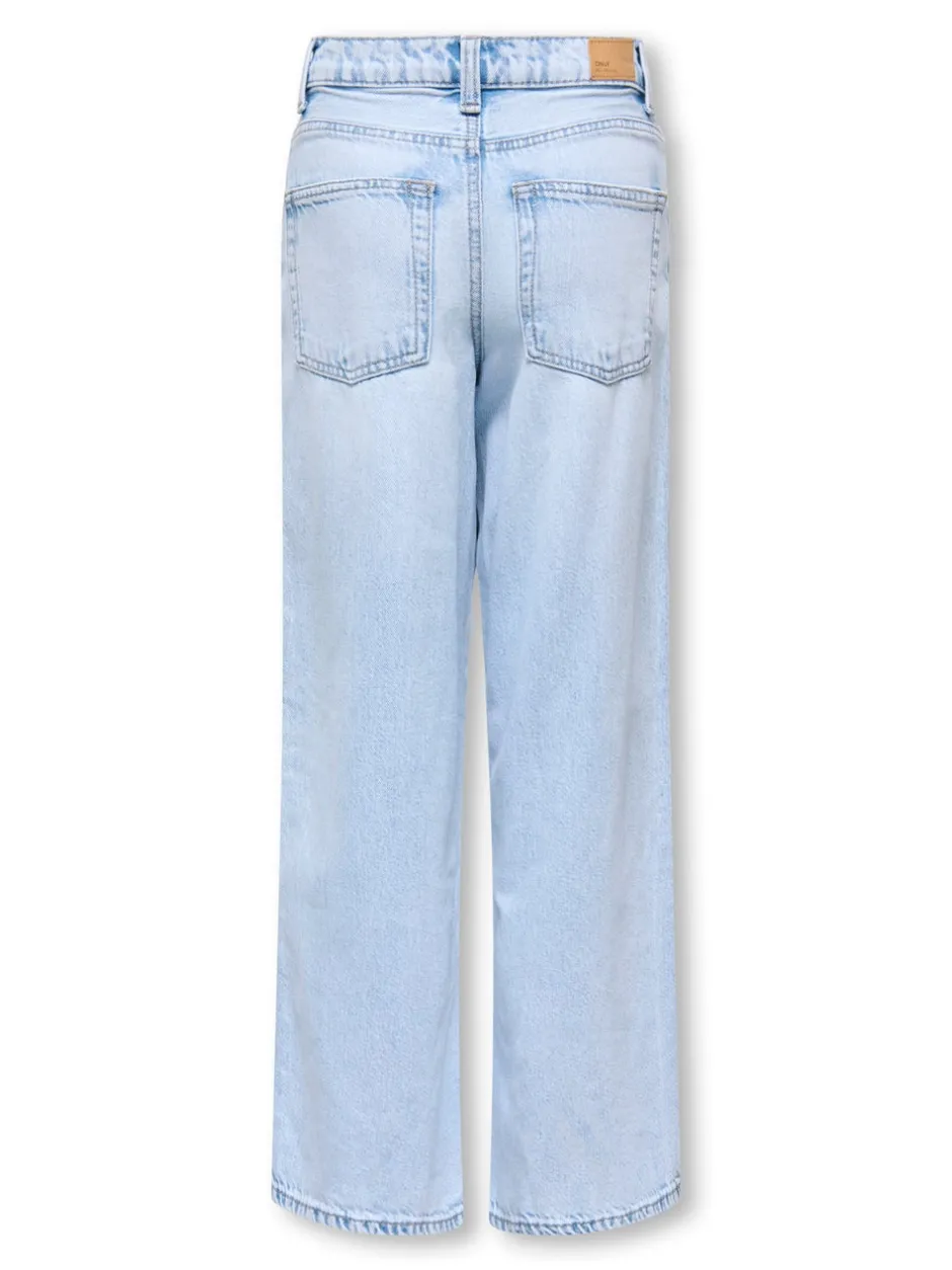 KOGSILKY Høj talje Wide leg fit Jeans Børn Tøj·Jeans