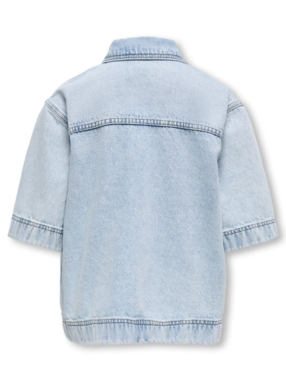 New KOGSOPHIE Denim-skjorte Børn Tøj·Toppe|Tøj·Skjorter