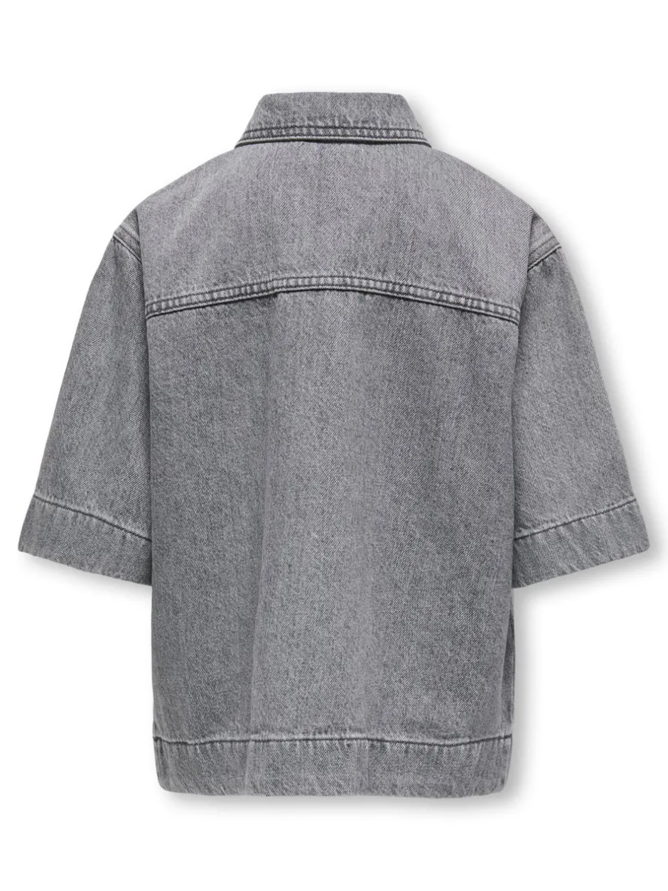 Clearance KOGSOPHIE Denim-skjorte Børn Tøj·Toppe|Tøj·Skjorter