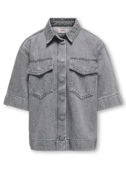 Clearance KOGSOPHIE Denim-skjorte Børn Tøj·Toppe|Tøj·Skjorter