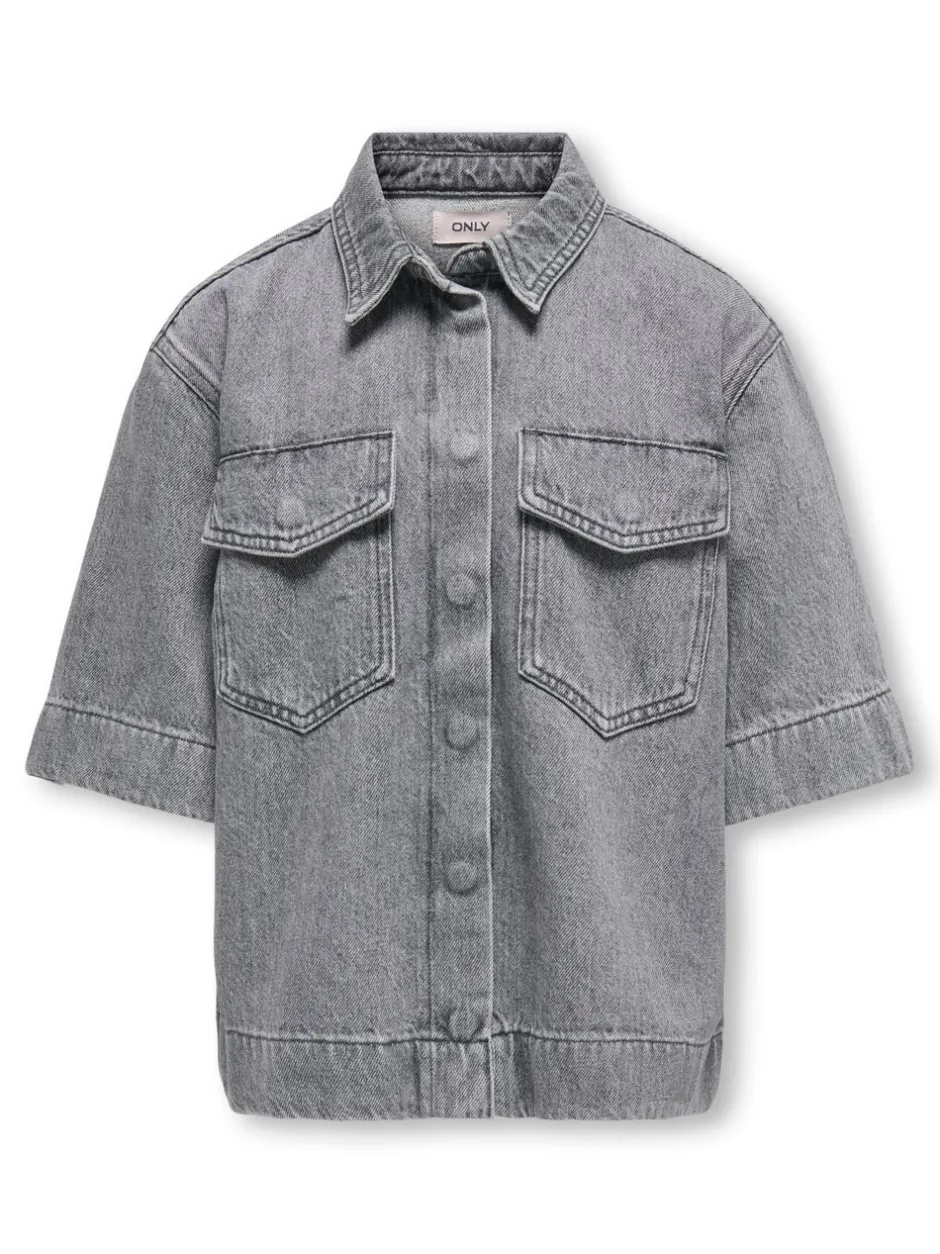 Clearance KOGSOPHIE Denim-skjorte Børn Tøj·Toppe|Tøj·Skjorter