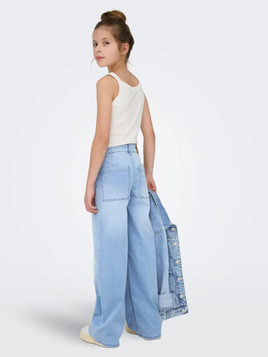 Sale KOGSYLVIE Wide leg fit Jeans Børn Tøj·Jeans