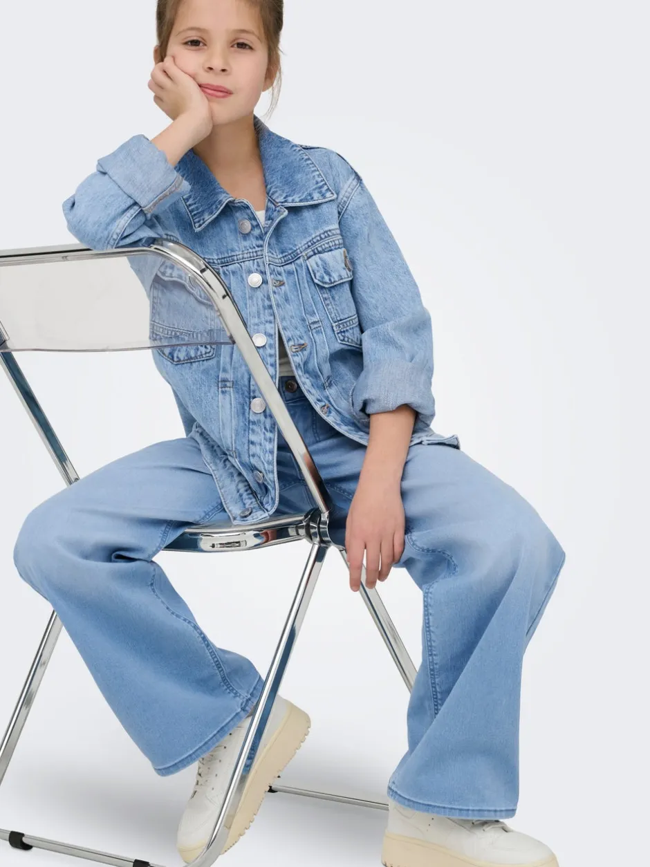 Sale KOGSYLVIE Wide leg fit Jeans Børn Tøj·Jeans
