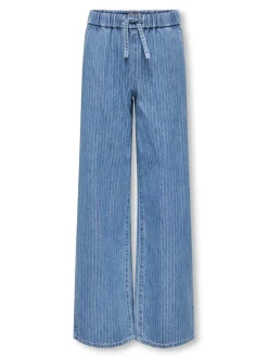 Discount KOGYASMIN Mellemhøj talje Wide leg fit Jeans Børn Tøj·Jeans