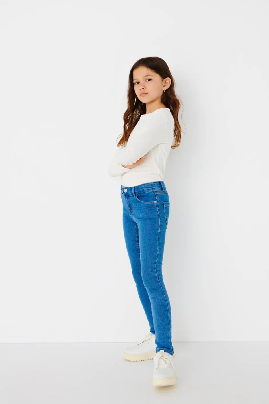 Discount KONRAIN Mellemhøj talje Skinny fit Jeans Børn Tøj·Jeans