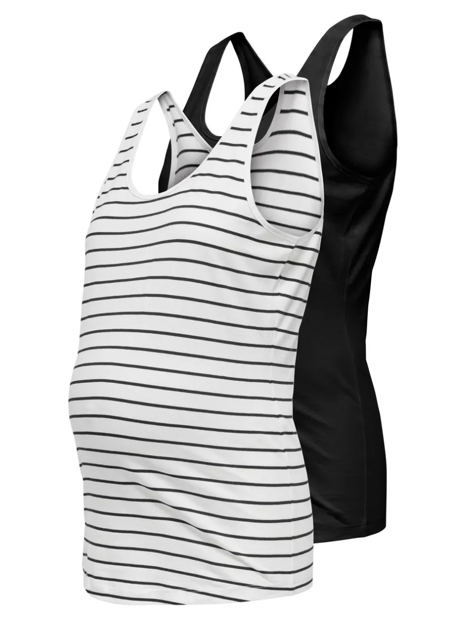 New OLMBLOOM 2-pack Tanktop Dame Toppe