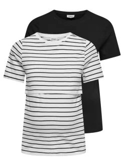 Sale OLMBLOOM 2-pack T-shirt Dame Ammetøj|Toppe