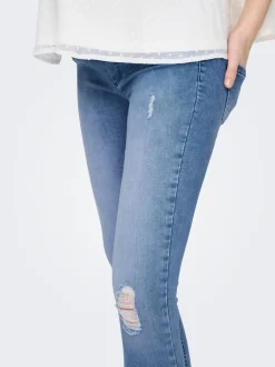 Hot OLMBLUSH Mellemhøj talje Skinny fit Ankellængde Jeans Dame Jeans
