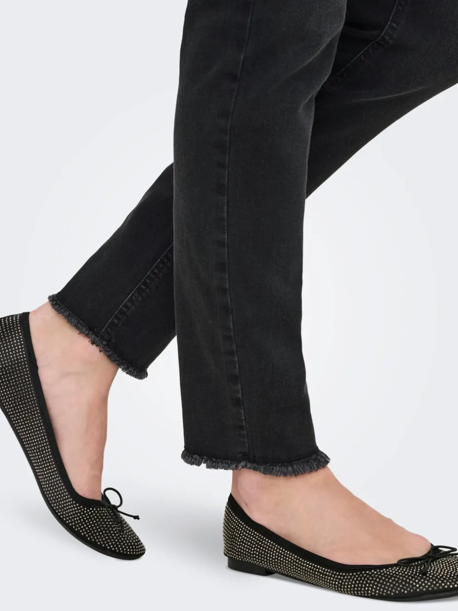Clearance OLMBLUSH Mellemhøj talje Skinny fit Ankellængde Jeans Dame Jeans