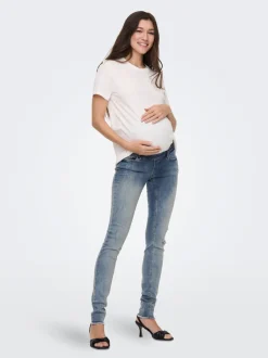 Outlet OLMBLUSH Mellemhøj talje Skinny fit Ankellængde Jeans Dame Jeans