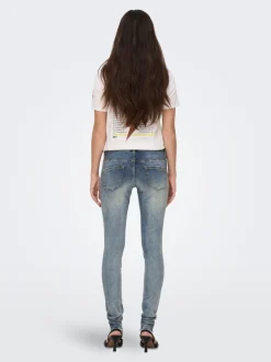 Outlet OLMBLUSH Mellemhøj talje Skinny fit Ankellængde Jeans Dame Jeans