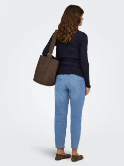 Hot OLMCATWALK Høj talje Mom fit Ankellængde Jeans Dame Jeans