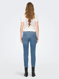 Discount OLMCATWALK Høj talje Mom fit Ankellængde Jeans Dame Jeans