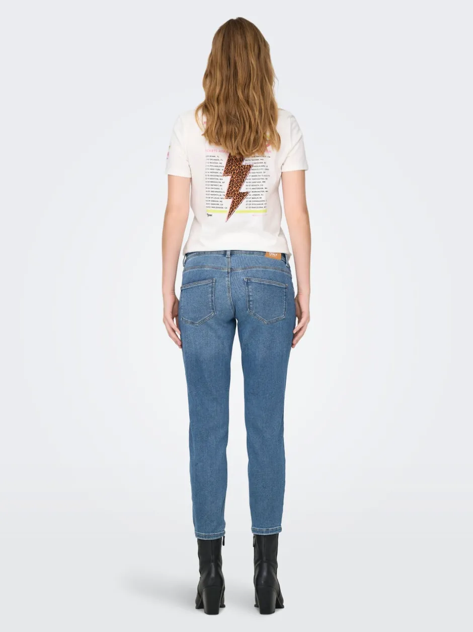 Discount OLMCATWALK Høj talje Mom fit Ankellængde Jeans Dame Jeans