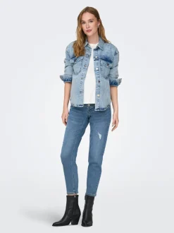Discount OLMCATWALK Høj talje Mom fit Ankellængde Jeans Dame Jeans