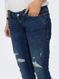 Sale OLMENEDA Høj talje Straight fit Ankellængde Jeans Dame Jeans