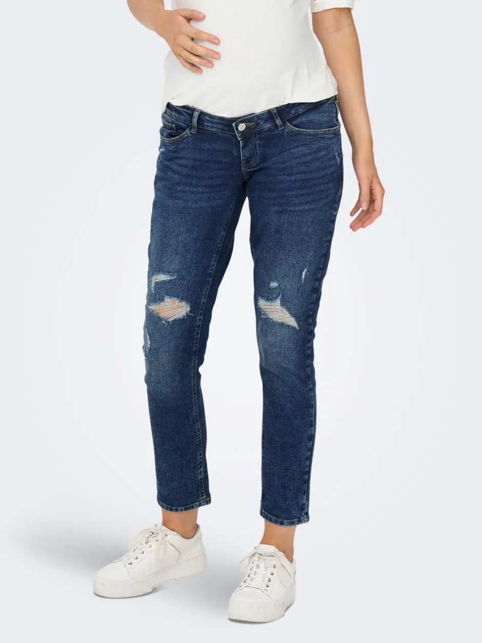 Sale OLMENEDA Høj talje Straight fit Ankellængde Jeans Dame Jeans