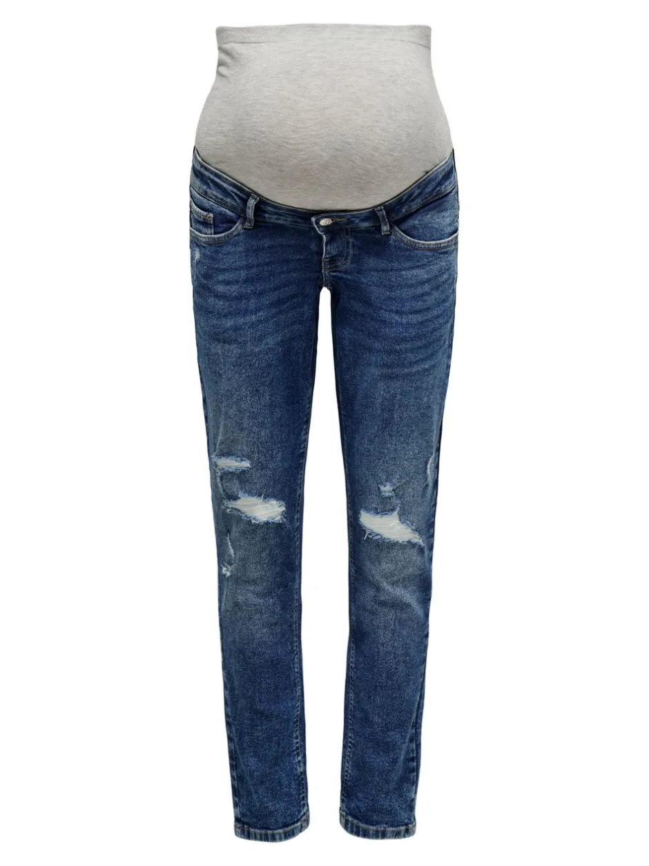 Sale OLMENEDA Høj talje Straight fit Ankellængde Jeans Dame Jeans