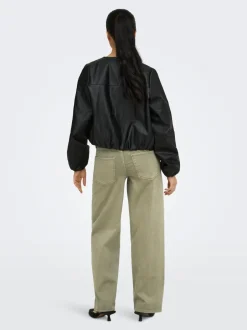 Best OLMGIANNA Mellemhøj talje Straight fit Jeans Dame Jeans