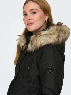 Hot OLMIRIS Lang parka Dame Jakker Og Frakker
