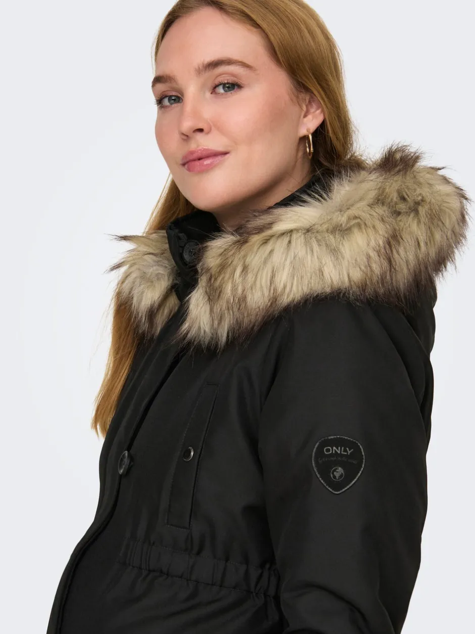Hot OLMIRIS Lang parka Dame Jakker Og Frakker