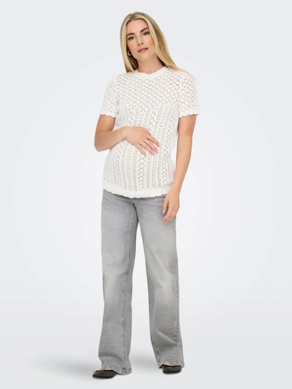 Outlet OLMJUICY Høj talje Wide leg fit Jeans Dame Jeans