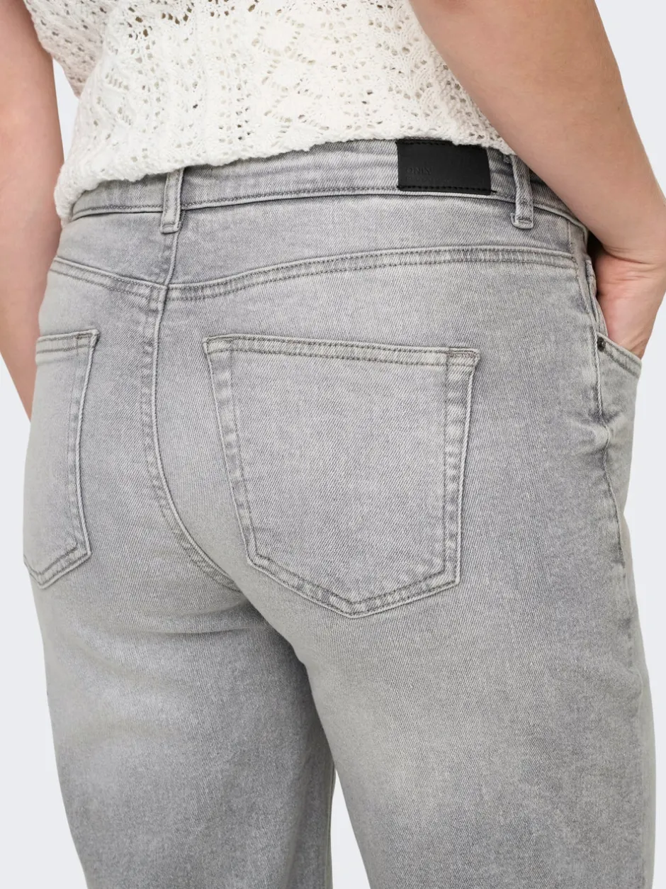 Outlet OLMJUICY Høj talje Wide leg fit Jeans Dame Jeans