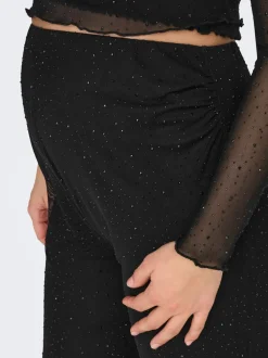 Hot OLMLOURA Wide leg fit Bukser i wide fit Dame Bukser