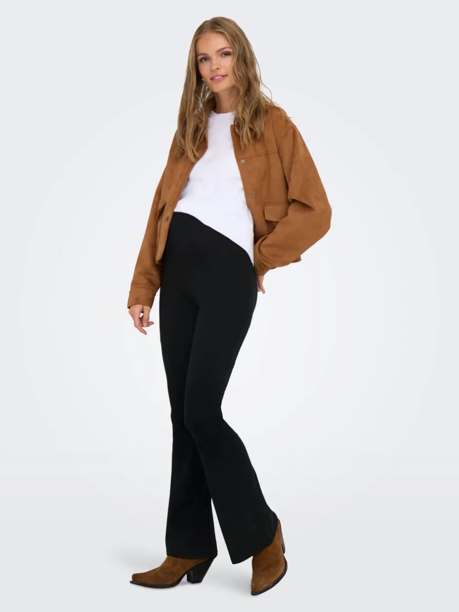 Hot OLMLOVELY Flared fit Leggings Dame Bukser