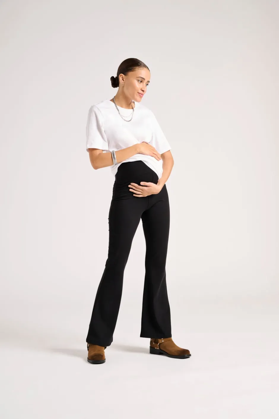 Hot OLMLOVELY Flared fit Leggings Dame Bukser
