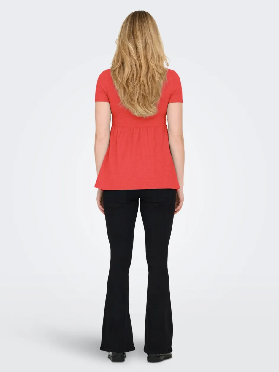 New OLMMALAYA Peplum-top Dame Toppe
