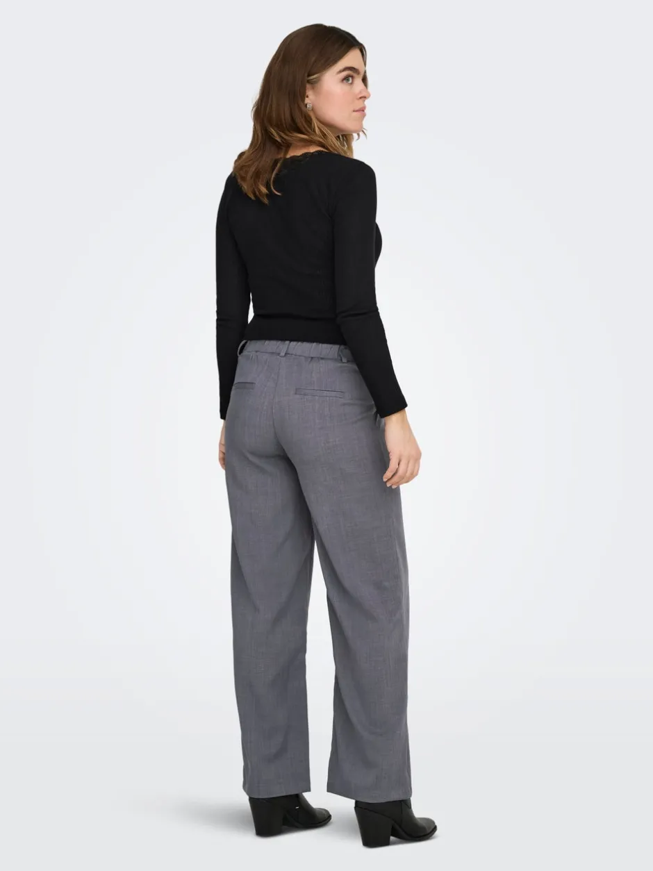 Best OLMPLEAT Straight tapered fit Bukser i wide fit Dame Bukser