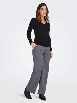 Best OLMPLEAT Straight tapered fit Bukser i wide fit Dame Bukser