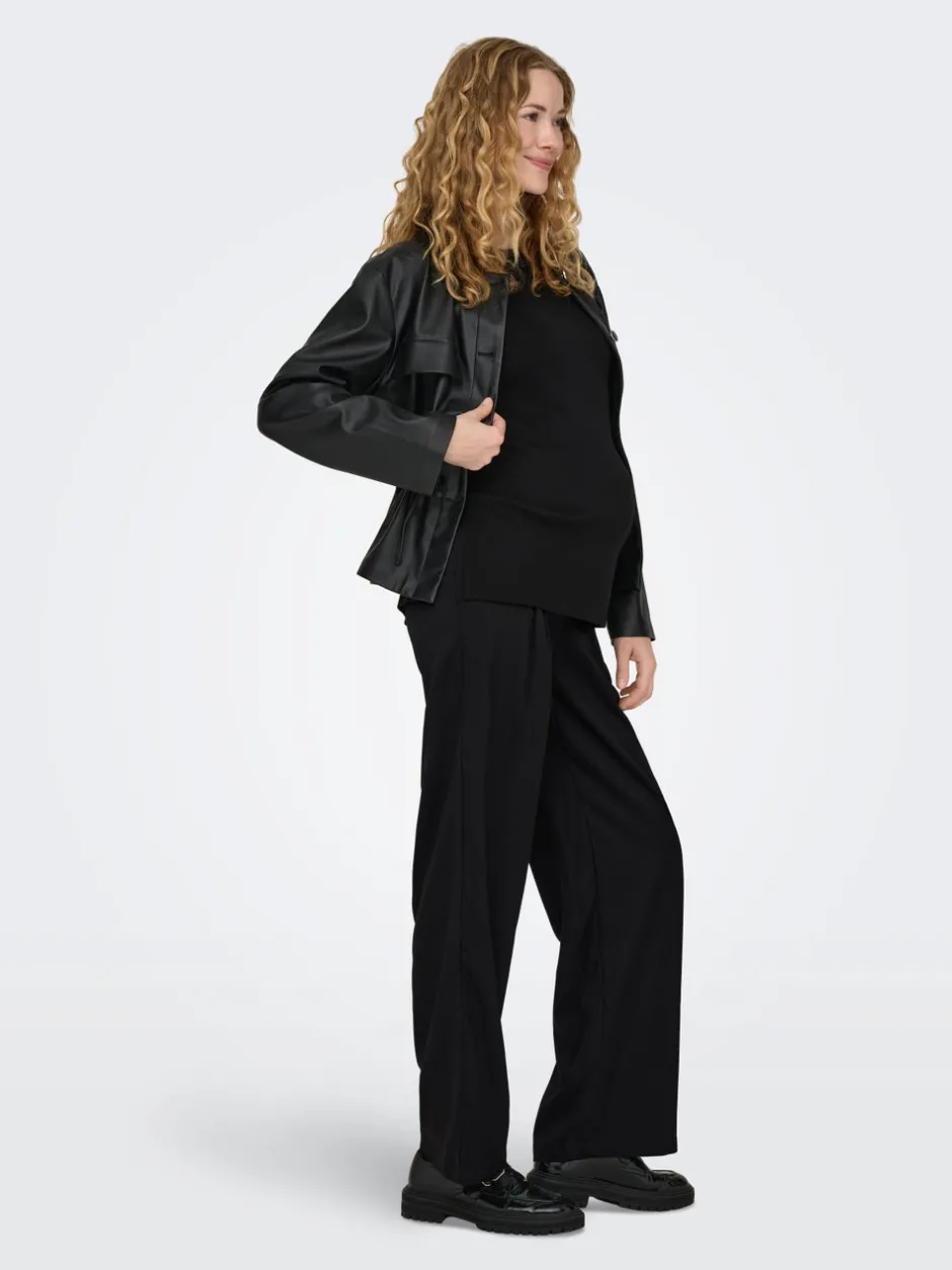 Best OLMPLEAT Straight tapered fit Bukser i wide fit Dame Bukser