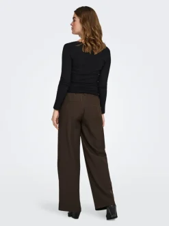 Hot OLMPLEAT Straight tapered fit Bukser i wide fit Dame Bukser