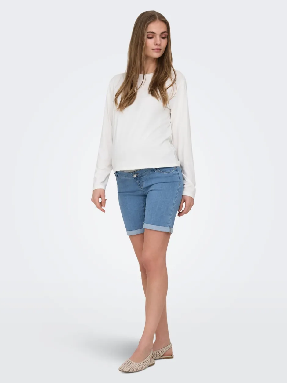 Outlet OLMRAIN Bodycon fit Denim-shorts Dame Shorts|Denimshorts
