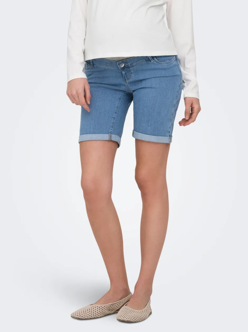 Outlet OLMRAIN Bodycon fit Denim-shorts Dame Shorts|Denimshorts