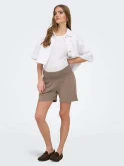 OLMSIESTA Mellemhøj talje Regular fit Hør Shorts Dame Shorts & Nederdele