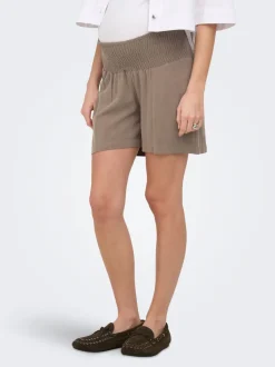 OLMSIESTA Mellemhøj talje Regular fit Hør Shorts Dame Shorts & Nederdele