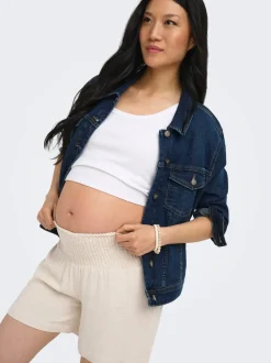 Hot OLMSIESTA Mellemhøj talje Regular fit Hør Shorts Dame Shorts & Nederdele