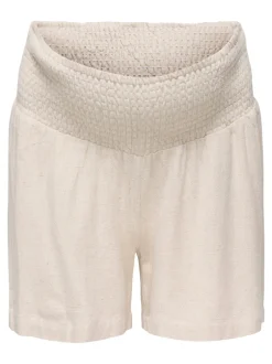Hot OLMSIESTA Mellemhøj talje Regular fit Hør Shorts Dame Shorts & Nederdele